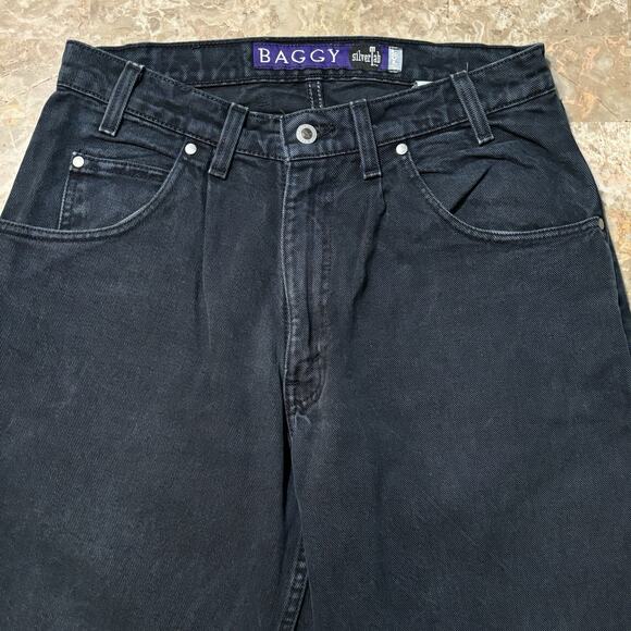 Vintage Levi’s SilverTab Jeans Mens 32x32 Blue Twill Denim Baggy Purple Tag USA - Picture 1 of 15